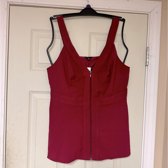 Torrid peplum zip up tank top size 00 - Picture 3 of 5